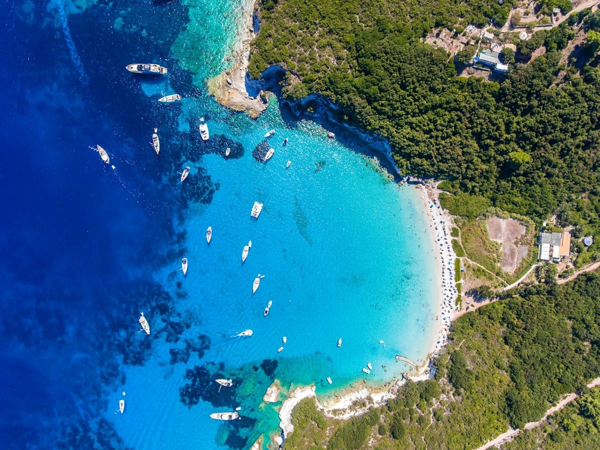 Παραλία Βουτούμι, Παξοί — Η Παραλία